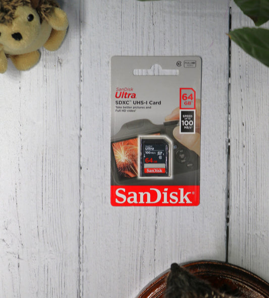 SanDisk 64GB Ultra SDXC Memory Card 100MBs Class 10 UHS-I